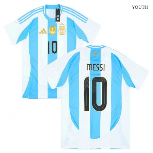 2024-25 Argentina Home Youth Shirt Messi #10 2024-25 Argentina Home Youth Shirt Messi #10